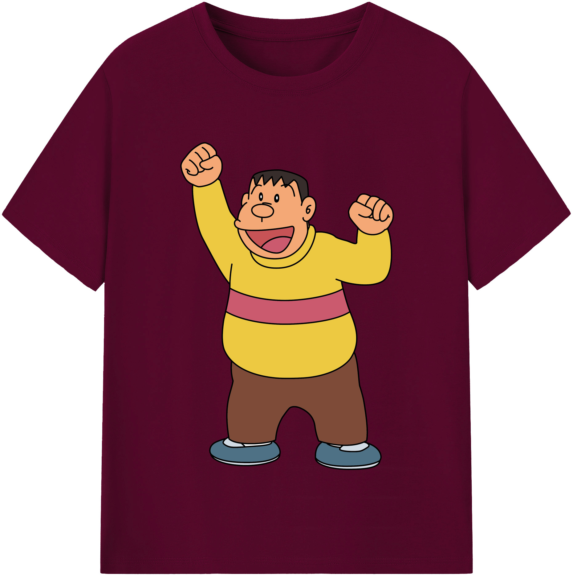 （画像用） ドラえもん 剛田武 Doraemon Gouta Takeshi レディースカジュアルプリントTシャツ（綿100％）